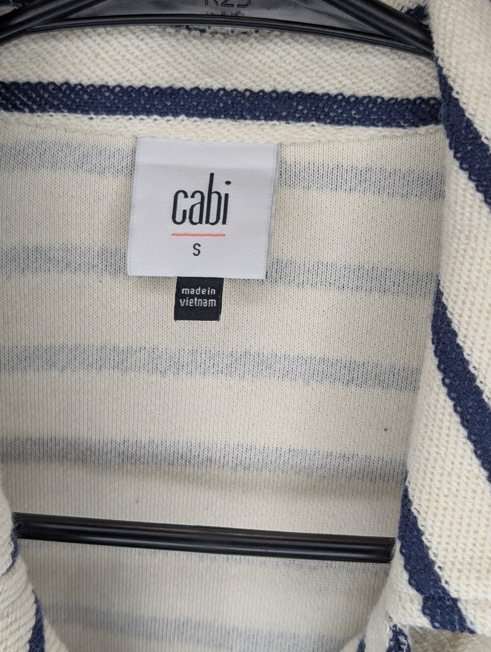 Cabi Even Keel navy and white jacket PTP: 20-21, L: 20 - Picture 5 of 8